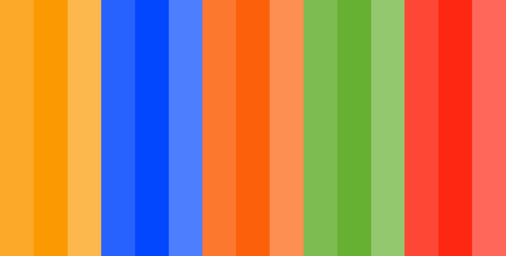 Compound – aka Split Complementary Color Scheme – Example Color Palettes