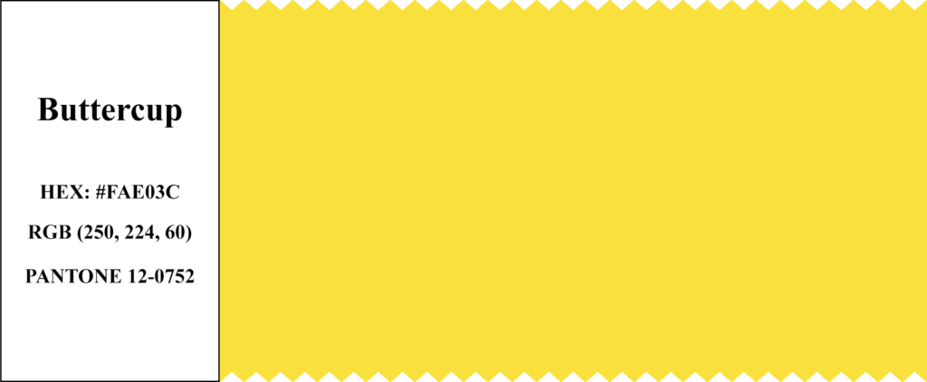 Pantone Fashion Color 2016: Buttercup - Pantone 12-0752, HEX #FAE03C, RGB - 250, 224, 60